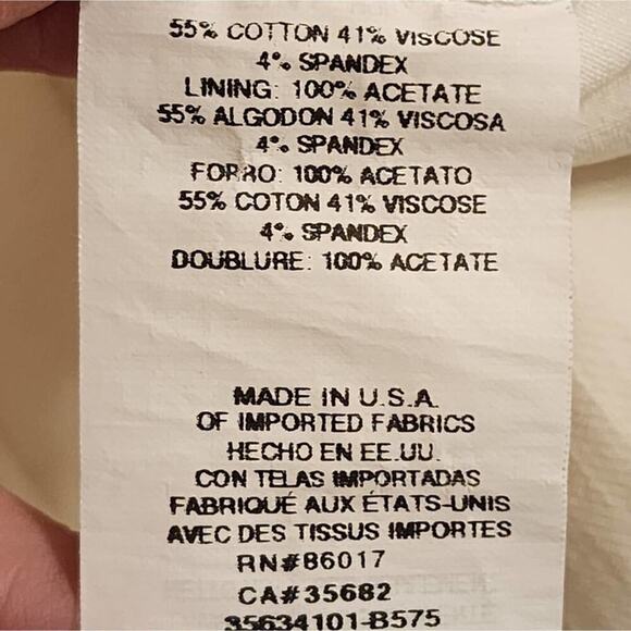 Bebe white satin Bermuda Dressy Vacation shorts size 10 - Picture 9 of 9